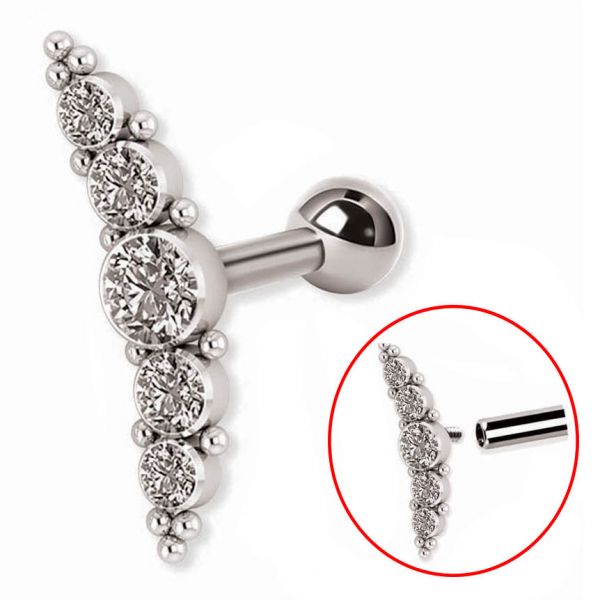 BAR WITH FIVE-CRYSTAL COMPONENT