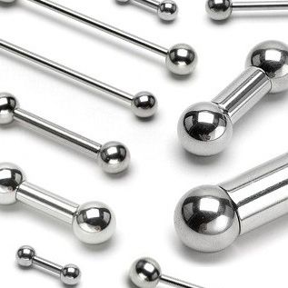BARRE PIERCING AVEC BOULES