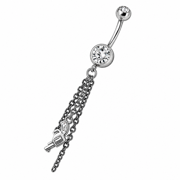 PIERCING DE OMBLIGO COLGANTE CON ACCESORIOS