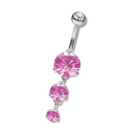 PIERCING NOMBRIL AVEC CRISTAUX