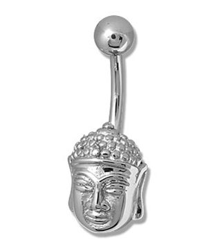 Buddha belly button piercing