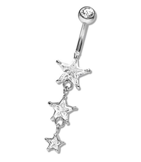 STARS BELLY BUTTON PIERCING