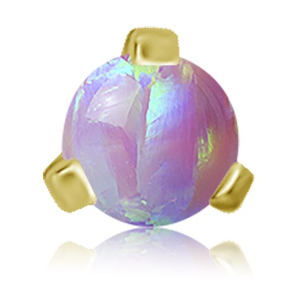 BIJOU PLAQUÉ OR POUR LE NEZ AVEC OPALE