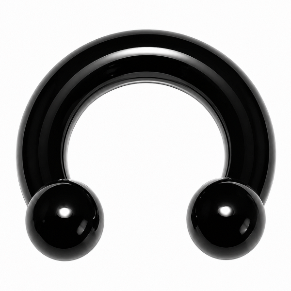 BLACK CIRCULAR BAR WITH BALLS