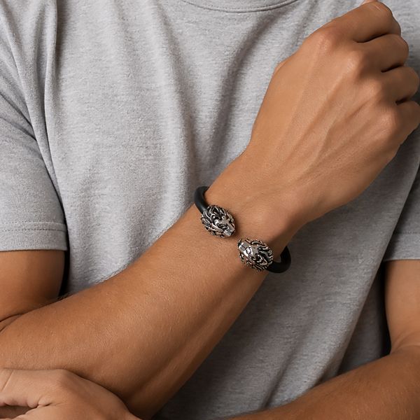 BRACCIALE DA UOMO CON LEONI