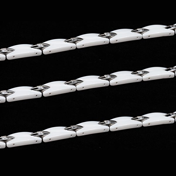 PULSERA CON CRISTALES Y CERÁMICA