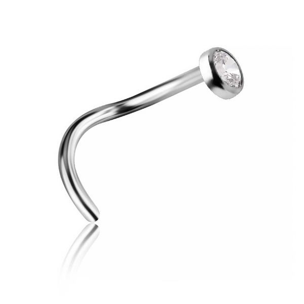 PIERCING DA NASO CON ZIRCONIA BIANCA