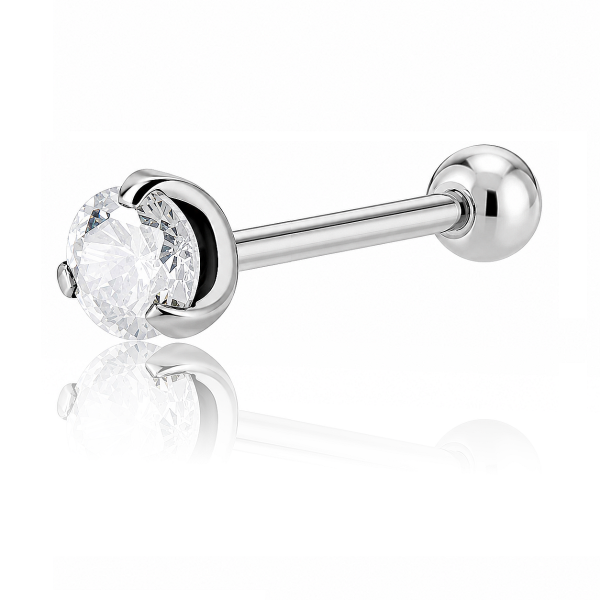 BAR PIERCING WITH CRYSTAL
