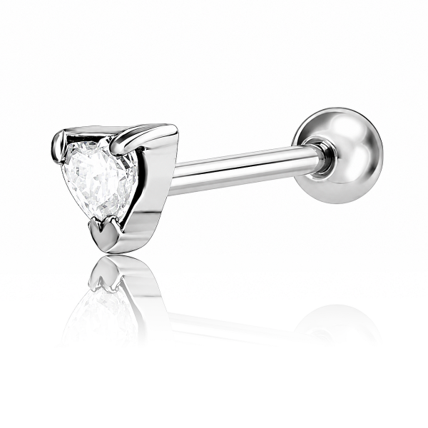 PIERCING BARRA CON CRISTALLO A CUORE