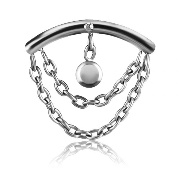 JOYA FLAT-HELIX CON CADENAS Y ZIRCONIA PREMIUM