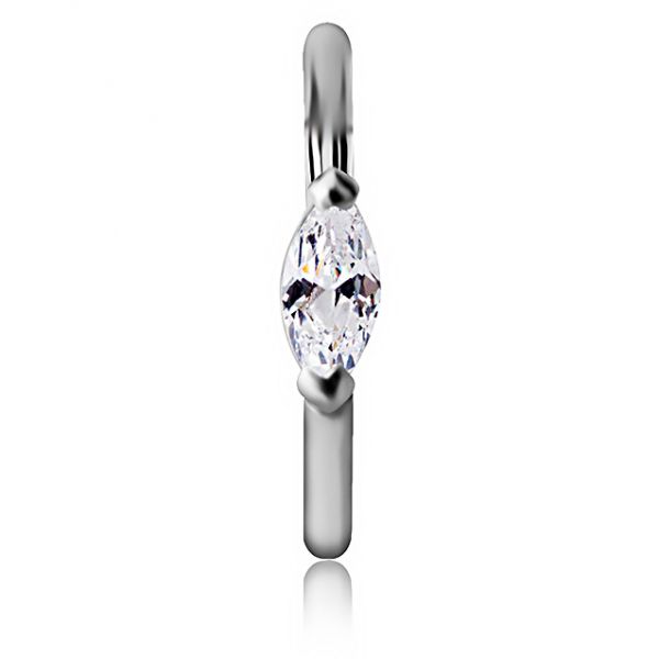 CERCHIO CLICKER CON CRISTALLO MARQUISE