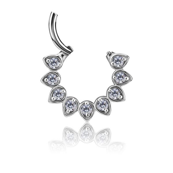 CERCHIO CLICKER CON CRISTALLI A GOCCE
