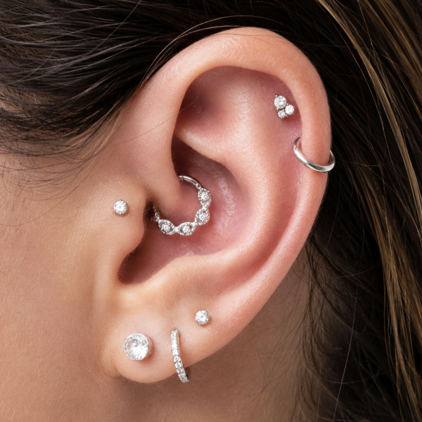CERCHIETTO CLICKER CON PREMIUM ZIRCONIA