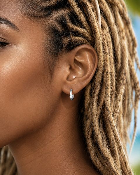 BOUCLES D’OREILLES CLICKER LISSES