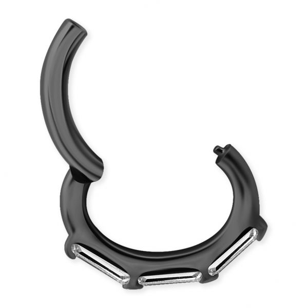 Gunmetal-ringe für den Rook mit Zirkonia