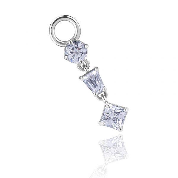 CHARM AVEC CRISTAUX PENDANTS