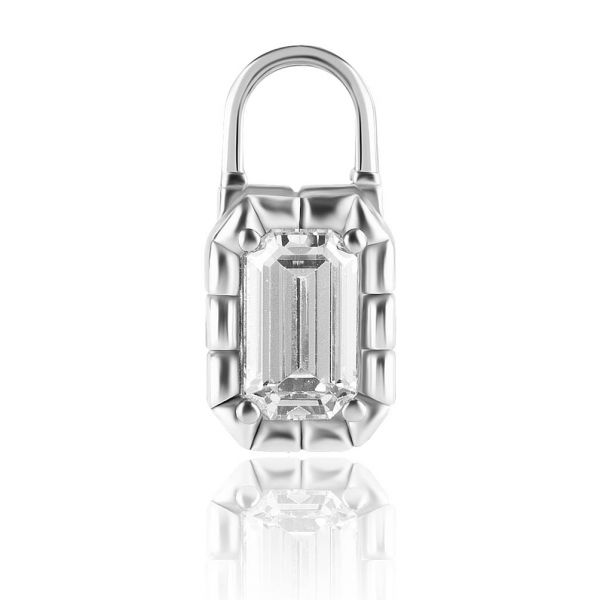 PENDENTIF AVEC ZIRCONE CUBIQUE PREMIUM TAILLE ÉMERAUDE