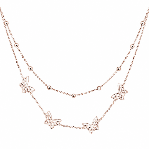 BUTTERFLY & BEAD NECKLACE