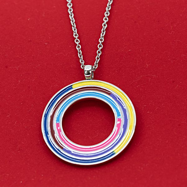 COLLIER AVEC DISQUE COLORÉ