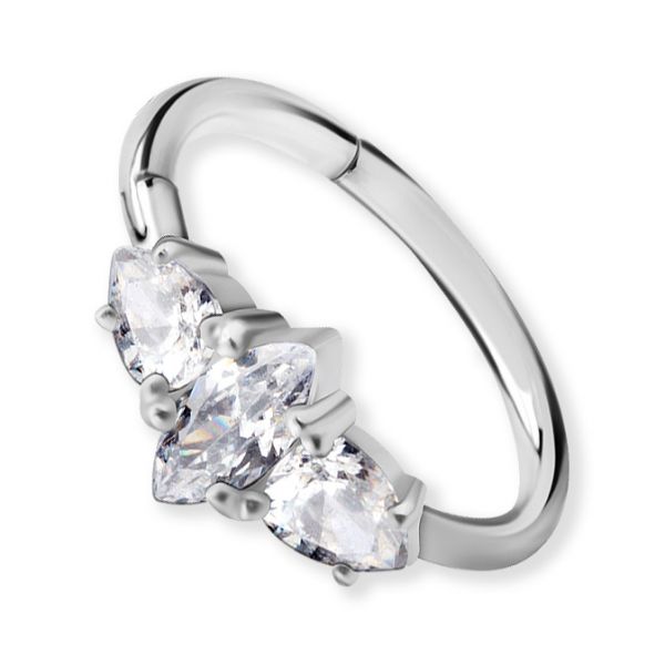 Clicker circle with 3 crystals for Conch