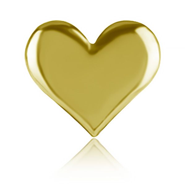 PIERCING DE ORO CON CORAZÓN PEQUEÑO