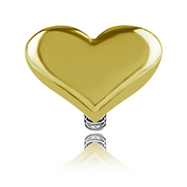 PIERCING DE ORO CON CORAZÓN PEQUEÑO