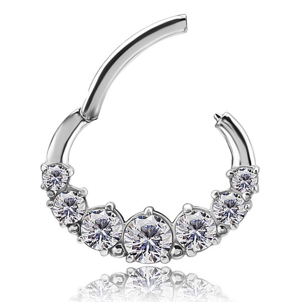 PIERCING FREE NICHEL CON 7 GIOIELLI PER SEPTUM E DAITH