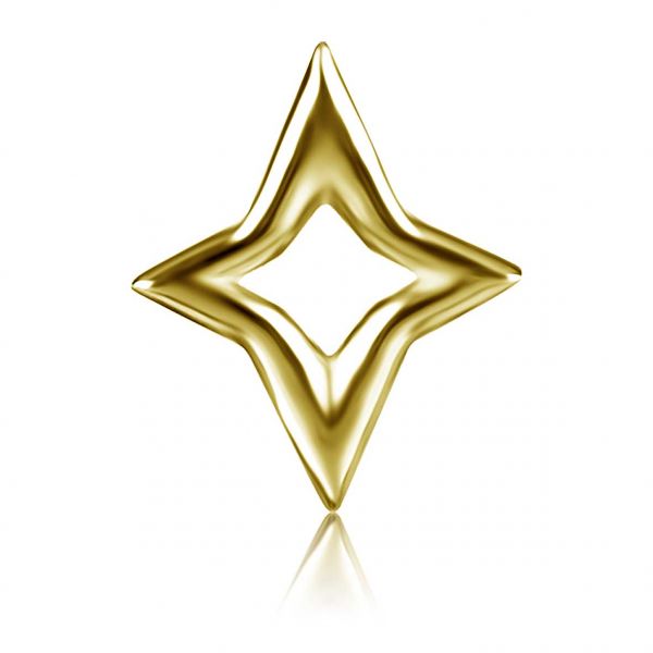 THREADLESS SCHMUCK MIT STERNFÖRMIGEM ERSATZTEIL