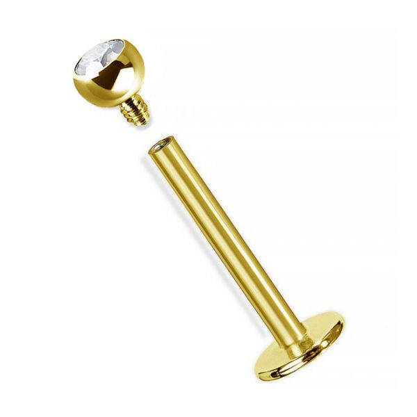 PIERCING LABRET WITH CRYSTAL