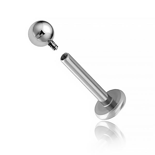 Internal labret outlet