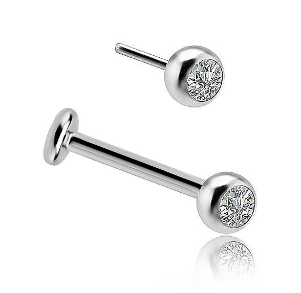 JOYA PIERCING OREJA Y LABIO CON ZIRCONIAS