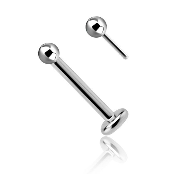 PIERCING JOYA PARA OREJA Y LABIO CON BOLA