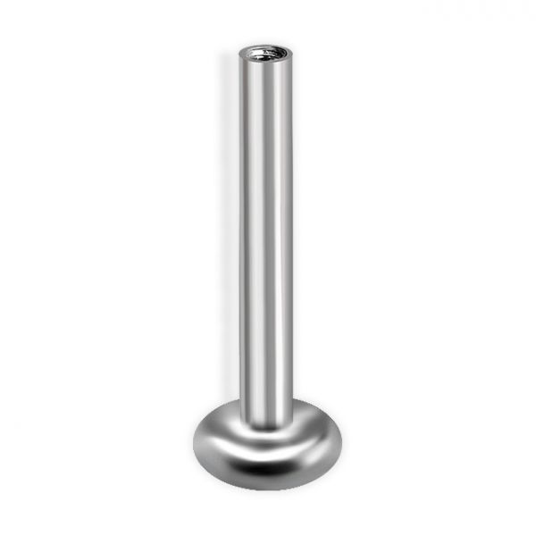 BASE LABRET IN TITANIO CON FILETTO INTERNO