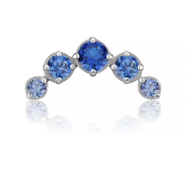 PIÈCE DE REMPLACEMENT AVEC ARC EN CRISTAUX BLEUS