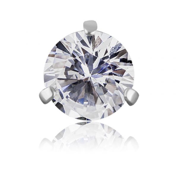 RICAMBIO CON FILETTATURA ESTERNA E PREMIUM CUBIC ZIRCONIA