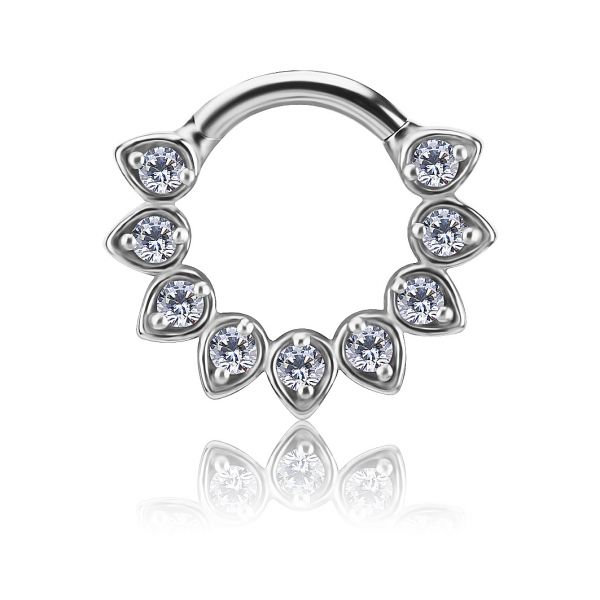 CERCHIO CLICKER CON CRISTALLI A GOCCE