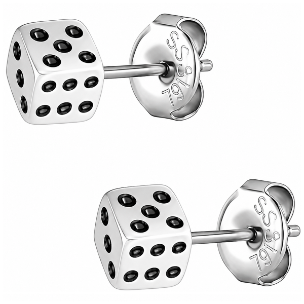 EARRINGS WITH DICE