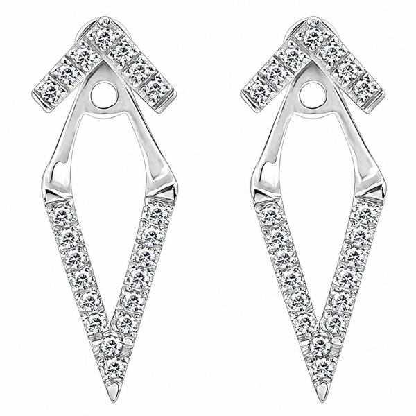 V-SHAPED PENDANT EARRINGS