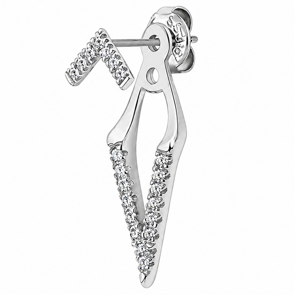 V-SHAPED PENDANT EARRINGS