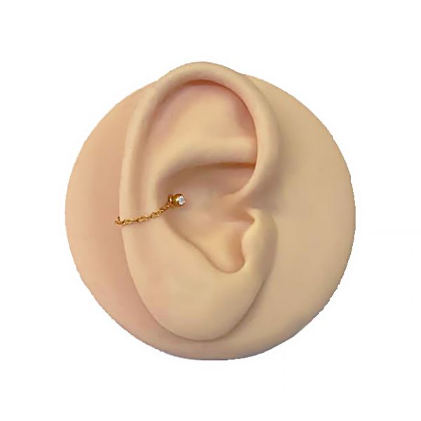 SINGLE GOLD PLATED CHAIN ​​REPLACEMENT FOR HOOP