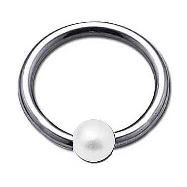 ball closure ring with pearl