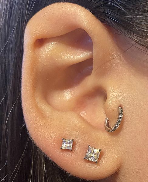 CERCHIO PIERCING HELIX CON PREMIUM ZIRCONIA