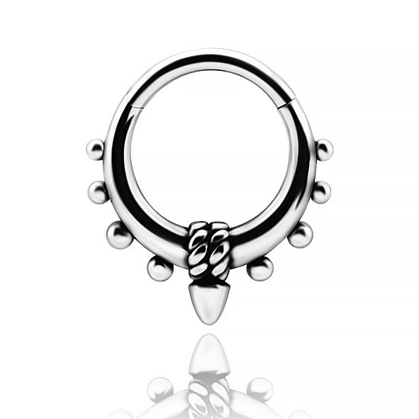 PIERCING CLICKER CON CORDA E PUNTALE