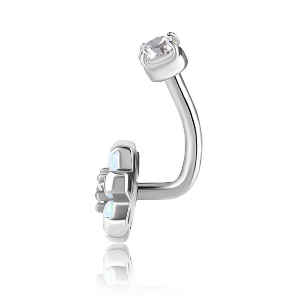 BANANE AVEC OPALE POUR PIERCING ROOK
