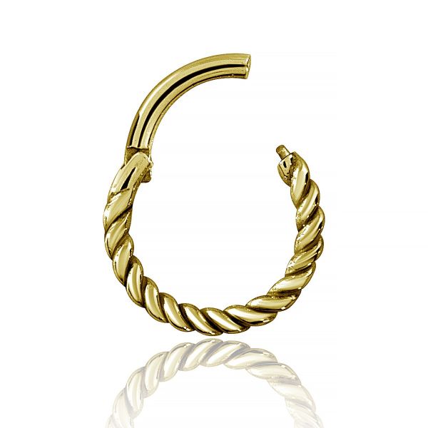 ANNEAU DORÉ POUR PIERCING NEZ