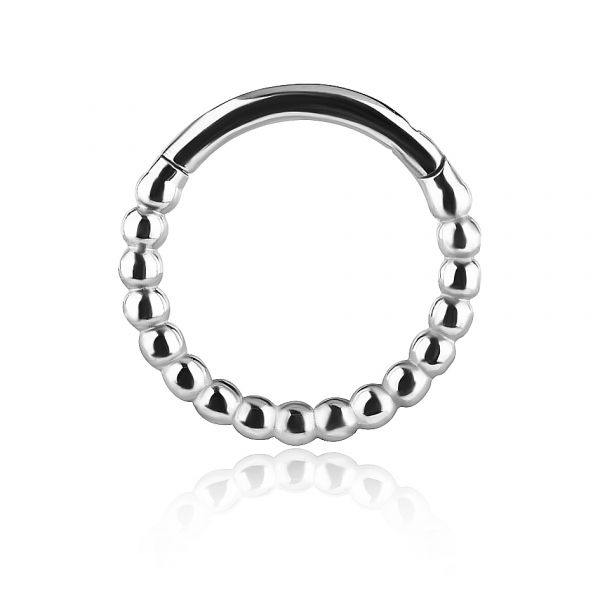 Gioiello clicker con palline per piercing helix