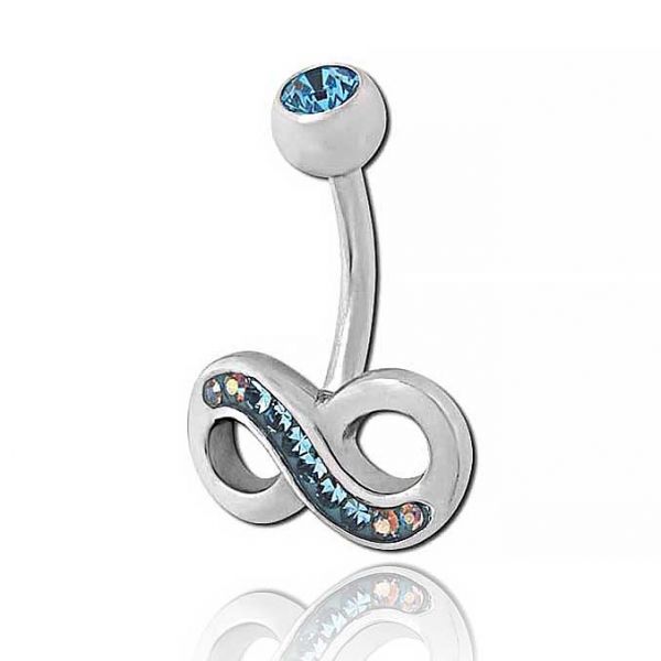 INFINITY BELLY BUTTON PIERCING