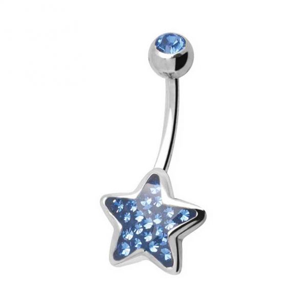 STAR BELLY BUTTON PIERCING