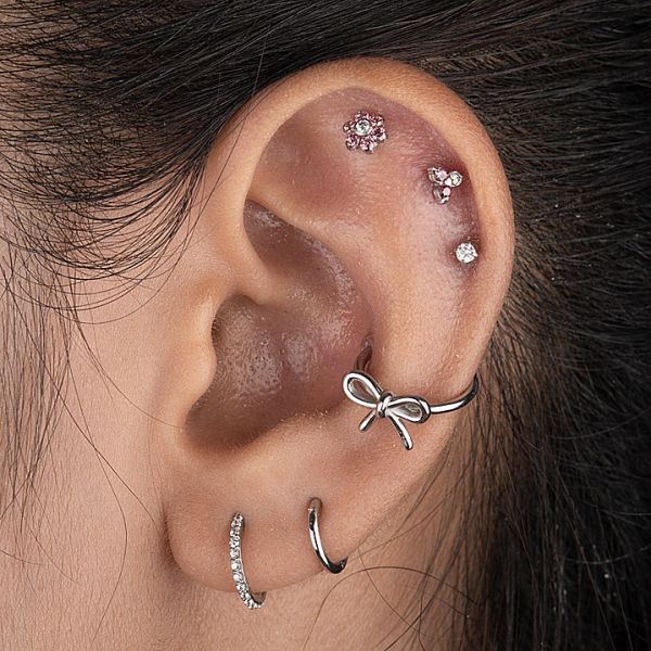 CERCHIO PIERCING HELIX CON PREMIUM ZIRCONIA