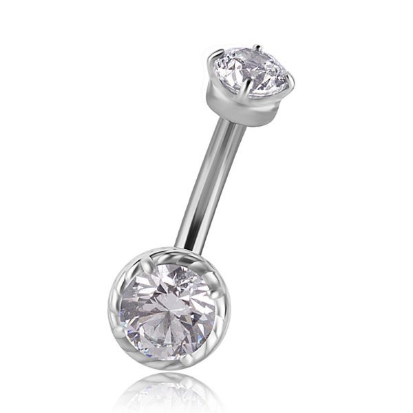 PIERCING AU ROOK AVEC DEUX CRISTAUX